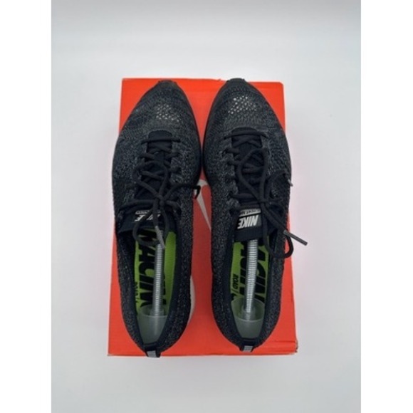 Nike Flyknit Racer Mens Black White 526628-011 Running Shoes W Box Size 10